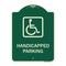Signmission Handicapped Parking HandicappedHeavy-Gauge Aluminum Architectural Sign, 24" x 18", G-1824-23918 A-DES-G-1824-23918 - alternate 1